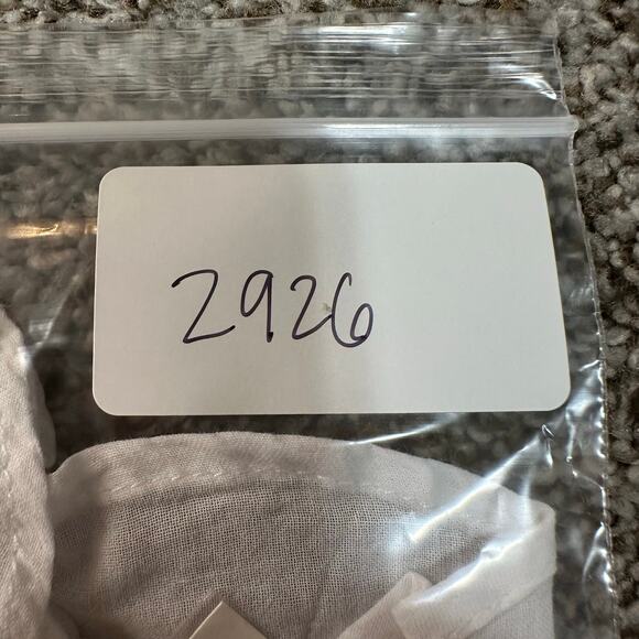 7 FOR ALL MANKIND Women's Peter Pan Collar Ruffle Top Size S In White - Picture 13 of 13